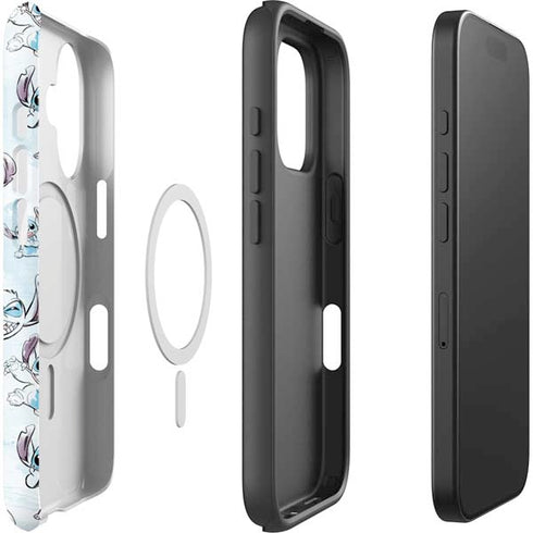 Disney Lilo and Stitch Pattern iPhone 16 Plus Magsafe Impact Case